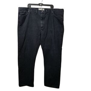 Wrangler Authentics Jeans Men’s 50x30 Black Straight Leg Denim